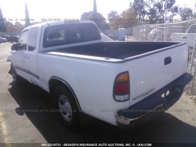 5TBRN34143S359732 - 2003 TOYOTA TUNDRA ACCESS CAB SR5 WHITE photo 3