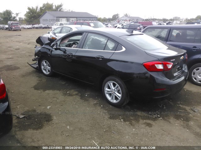 1G1BE5SM4J7211291 - 2018 CHEVROLET CRUZE LT BLACK photo 3