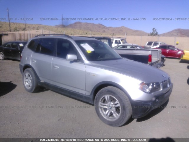 WBXPA934X5WD15784 - 2005 BMW X3 3.0I SILVER photo 1