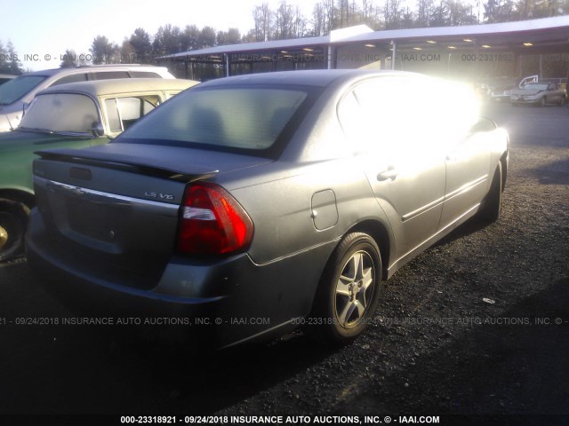 1G1ZT52895F250204 - 2005 CHEVROLET MALIBU LS GRAY photo 4