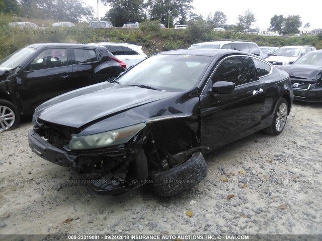 1HGCS22848A008275 - 2008 HONDA ACCORD EXL BLACK photo 2