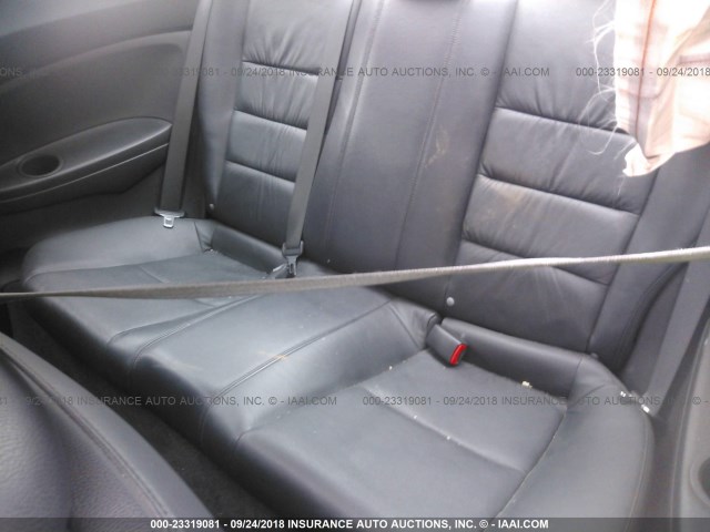 1HGCS22848A008275 - 2008 HONDA ACCORD EXL BLACK photo 8