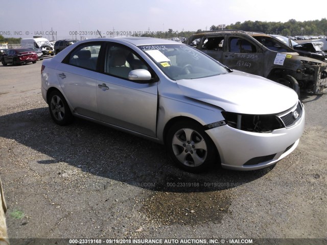 KNAFU4A23A5271710 - 2010 KIA FORTE EX SILVER photo 1