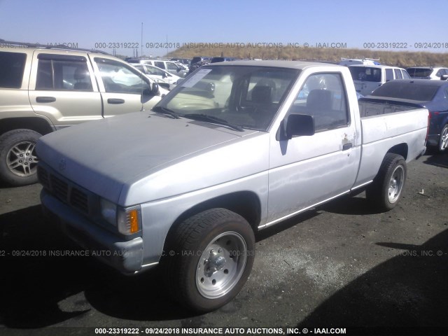 1N6SD11S1PC339374 - 1993 NISSAN TRUCK SHORT WHEELBASE SILVER photo 2