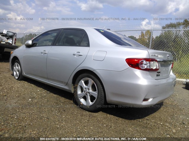 5YFBU4EE9CP007807 - 2012 TOYOTA COROLLA S/LE GRAY photo 3