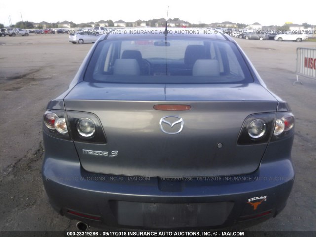 JM1BK323071722133 - 2007 MAZDA 3 S GRAY photo 6