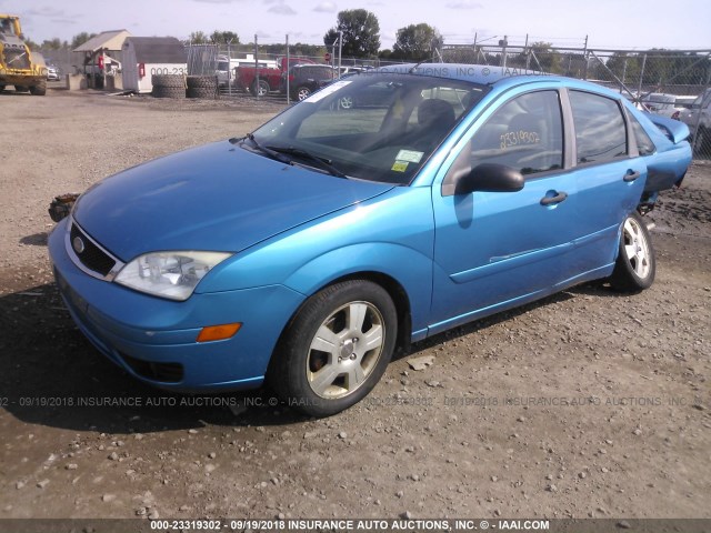 1FAHP34N57W204229 - 2007 FORD FOCUS ZX4/S/SE/SES ტურკოუსი ფოტო 2
