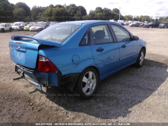 1FAHP34N57W204229 - 2007 FORD FOCUS ZX4/S/SE/SES ტურკოუსი ფოტო 4