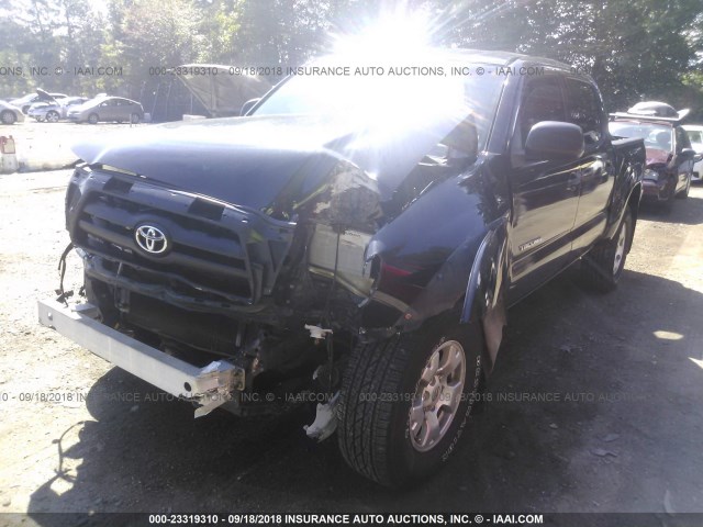 5TEJU62N85Z005426 - 2005 TOYOTA TACOMA DOUBLE CAB PRERUNNER BLACK photo 2