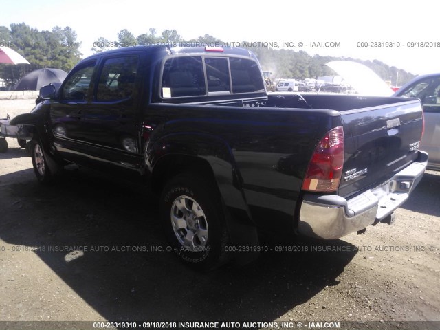 5TEJU62N85Z005426 - 2005 TOYOTA TACOMA DOUBLE CAB PRERUNNER BLACK photo 3