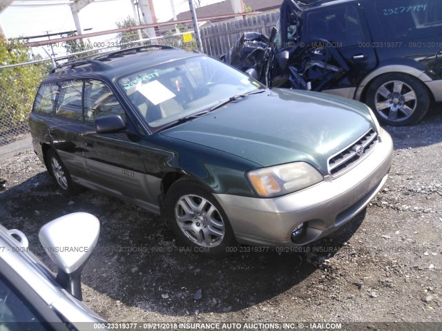 4S3BH675817629777 - 2001 SUBARU LEGACY OUTBACK AWP GREEN photo 1