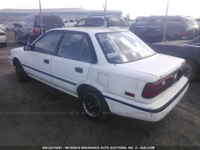 JT2AE94A4N0293852 - 1992 TOYOTA COROLLA DLX WHITE photo 3