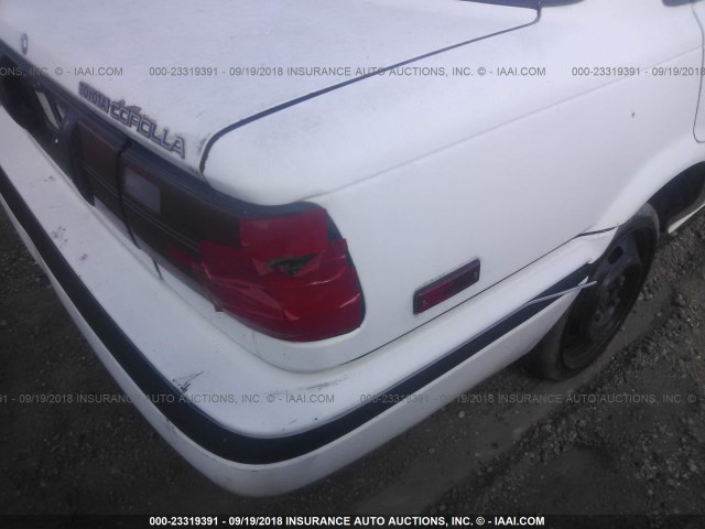 JT2AE94A4N0293852 - 1992 TOYOTA COROLLA DLX WHITE photo 6