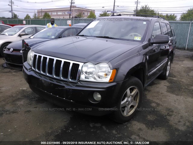 1J4HR58N65C692271 - 2005 JEEP GRAND CHEROKEE LIMITED GRAY photo 2