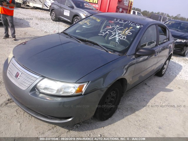 1G8AJ55F06Z132492 - 2006 SATURN ION LEVEL 2 GRAY photo 2