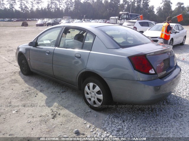 1G8AJ55F06Z132492 - 2006 SATURN ION LEVEL 2 GRAY photo 3