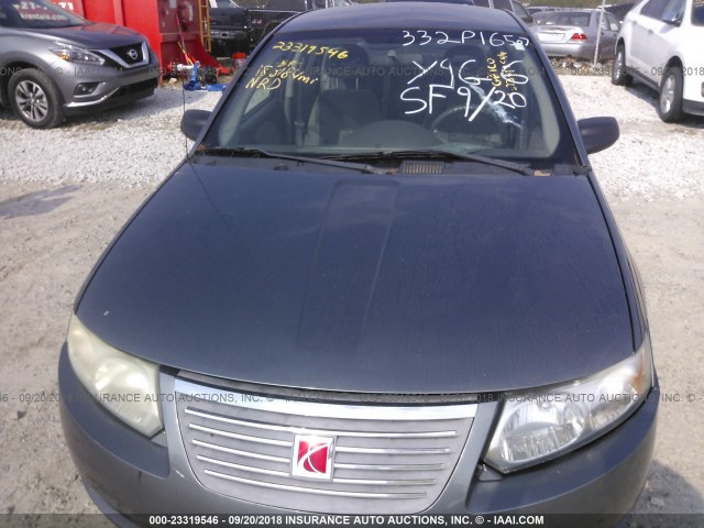 1G8AJ55F06Z132492 - 2006 SATURN ION LEVEL 2 GRAY photo 6