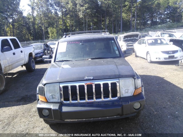 1J8HH58N56C150503 - 2006 JEEP COMMANDER LIMITED GRAY photo 6