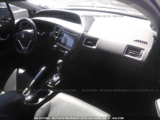 2HGFB2F96FH537404 - 2015 HONDA CIVIC EXL 灰色 照片 5