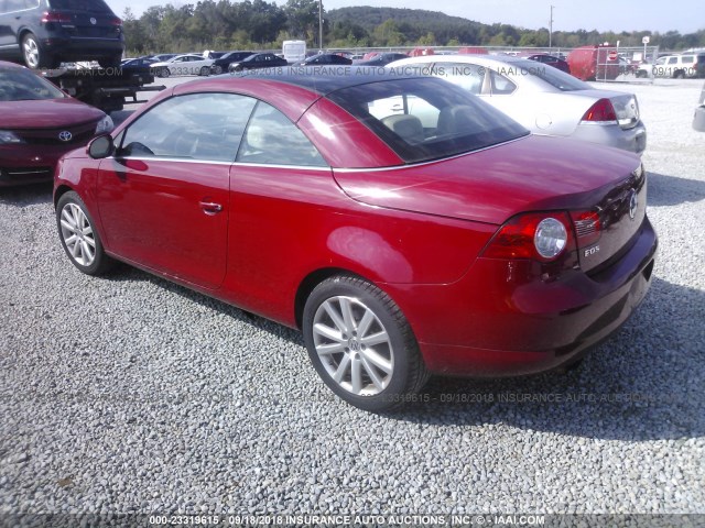 WVWBA71F47V009444 - 2007 VOLKSWAGEN EOS RED photo 3