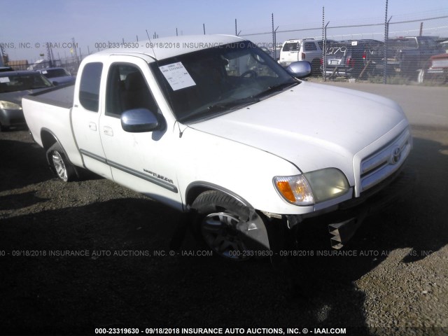 5TBRT34173S410548 - 2003 TOYOTA TUNDRA ACCESS CAB SR5 WHITE photo 1