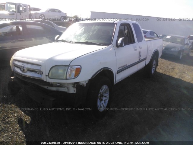 5TBRT34173S410548 - 2003 TOYOTA TUNDRA ACCESS CAB SR5 WHITE photo 2