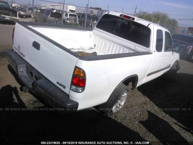 5TBRT34173S410548 - 2003 TOYOTA TUNDRA ACCESS CAB SR5 WHITE photo 4