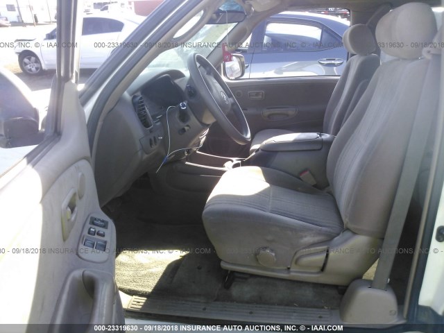 5TBRT34173S410548 - 2003 TOYOTA TUNDRA ACCESS CAB SR5 WHITE photo 5
