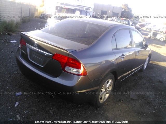 19XFA1F68AE033846 - 2010 HONDA CIVIC GRAY photo 4