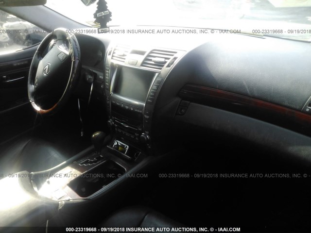 JTHGL46F975009297 - 2007 LEXUS LS 460L GRAY photo 5