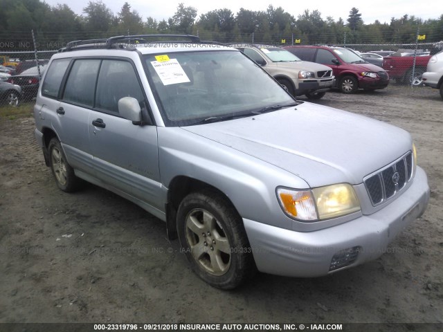 JF1SF65682H751607 - 2002 SUBARU FORESTER S SILVER photo 1