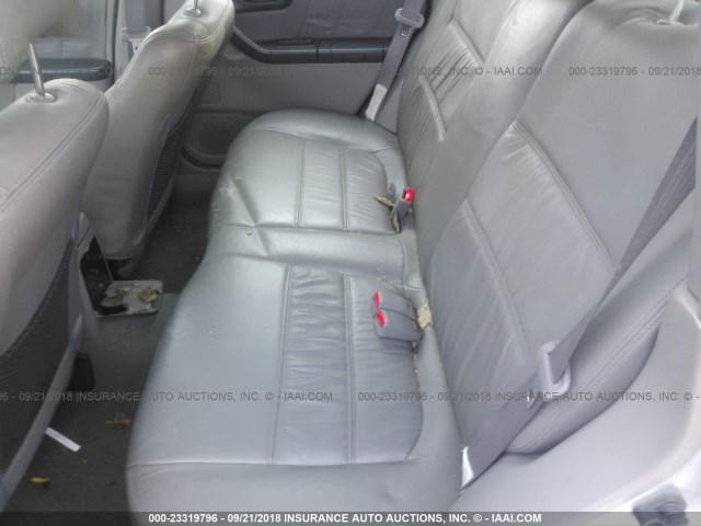 JF1SF65682H751607 - 2002 SUBARU FORESTER S SILVER photo 8