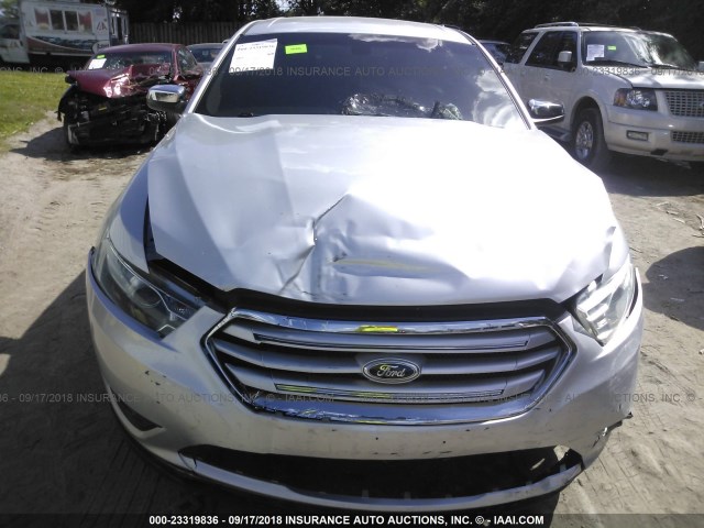 1FAHP2F85DG218252 - 2013 FORD TAURUS LIMITED SILVER photo 6