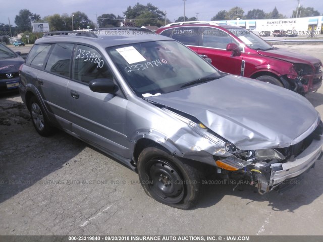 4S4BP60CX87332625 - 2008 SUBARU OUTBACK SILVER photo 1