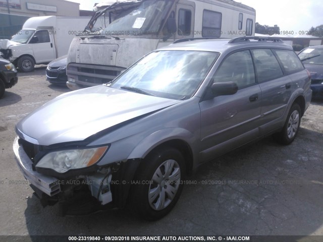 4S4BP60CX87332625 - 2008 SUBARU OUTBACK SILVER photo 2