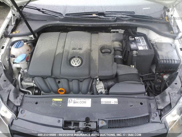 WVWDB7AJ0CW111158 - 2012 VOLKSWAGEN GOLF 白色 照片 10