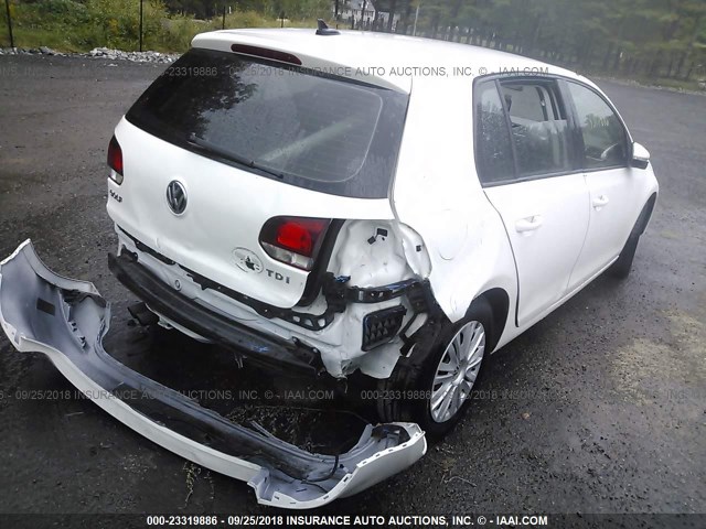 WVWDB7AJ0CW111158 - 2012 VOLKSWAGEN GOLF 白色 照片 4