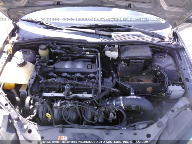 1FAFP38Z76W132758 - 2006 FORD FOCUS ZX4 ST GRAY photo 10