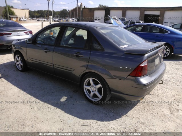 1FAFP38Z76W132758 - 2006 FORD FOCUS ZX4 ST GRAY photo 3