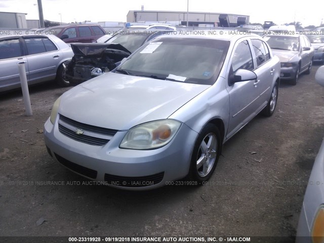 1G1AL55F867619654 - 2006 CHEVROLET COBALT LT SILVER photo 2