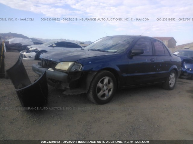 JM1BJ2213Y0233261 - 2000 MAZDA PROTEGE ES BLUE photo 2