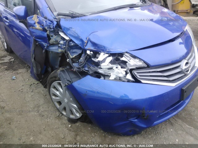 3N1CE2CP9FL366704 - 2015 NISSAN VERSA NOTE S/S PLUS/SV/SL/SR BLUE photo 6