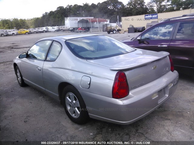 2G1WJ15K079291079 - 2007 CHEVROLET MONTE CARLO LS 银色 照片 3