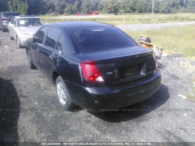 1G8AJ52FX5Z162599 - 2005 SATURN ION LEVEL 2 BLACK photo 3