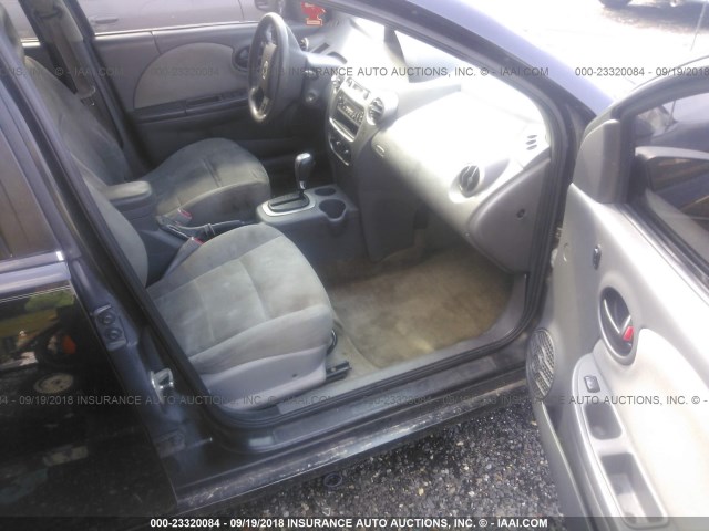 1G8AJ52FX5Z162599 - 2005 SATURN ION LEVEL 2 BLACK photo 5