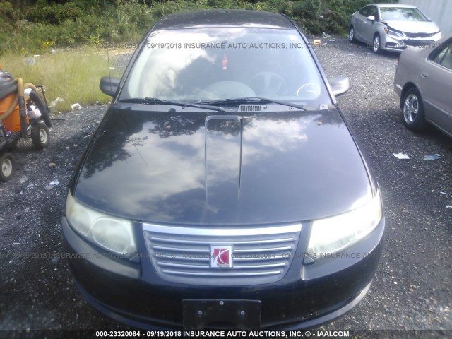 1G8AJ52FX5Z162599 - 2005 SATURN ION LEVEL 2 BLACK photo 6