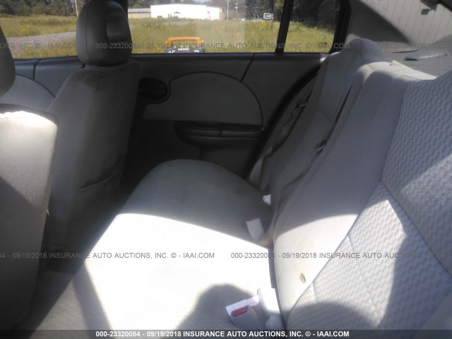 1G8AJ52FX5Z162599 - 2005 SATURN ION LEVEL 2 BLACK photo 8