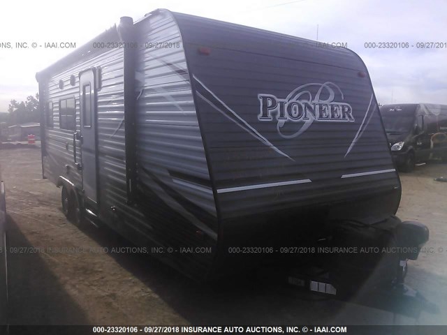5SFPB2625JE383349 - 2018 HEARTLAND PIONEER TOY HAULER  ნაცრისფერი ფოტო 1