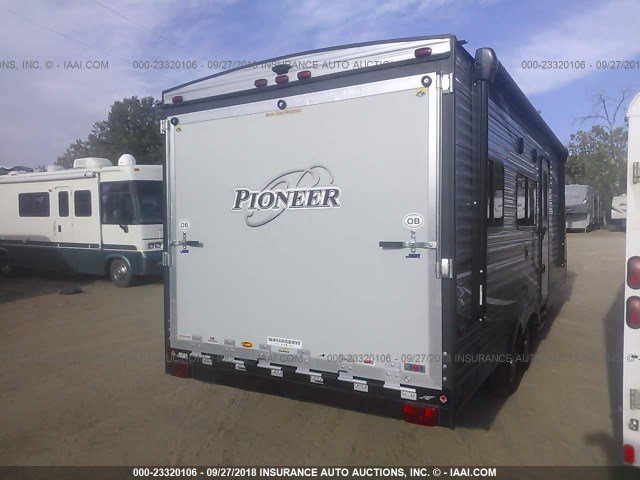 5SFPB2625JE383349 - 2018 HEARTLAND PIONEER TOY HAULER  ნაცრისფერი ფოტო 4