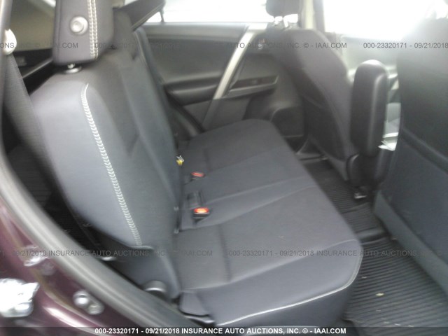 2T3RFREV0JW743155 - 2018 TOYOTA RAV4 ADVENTURE/XLE PURPLE photo 8